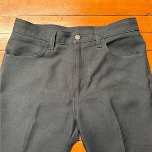 Black Polyester Jeans